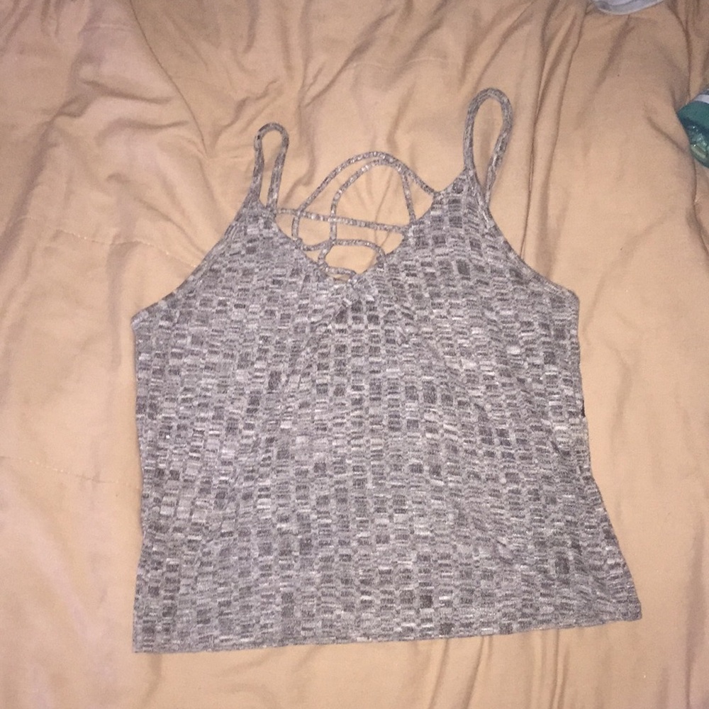 American Eagle Outfitters grey crop tank top